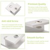 UFURMATE h-Shape Glass Clamp - 8 Pcs Silver Aluminum Clips