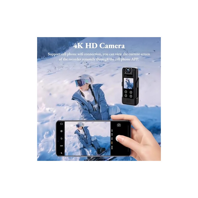 Grabador de Vídeo 4K Ultra HD para Uso Corporal con
