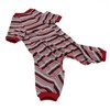 Dog Pajamas Soft Stretchy Machine Washable 4 Legged Striped Puppy