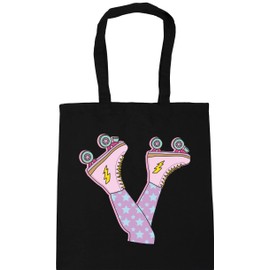 Hippowarehouse Roller skate upside down Tote Shopping Gym Beach Bag 42cm x38cm, 10 litres