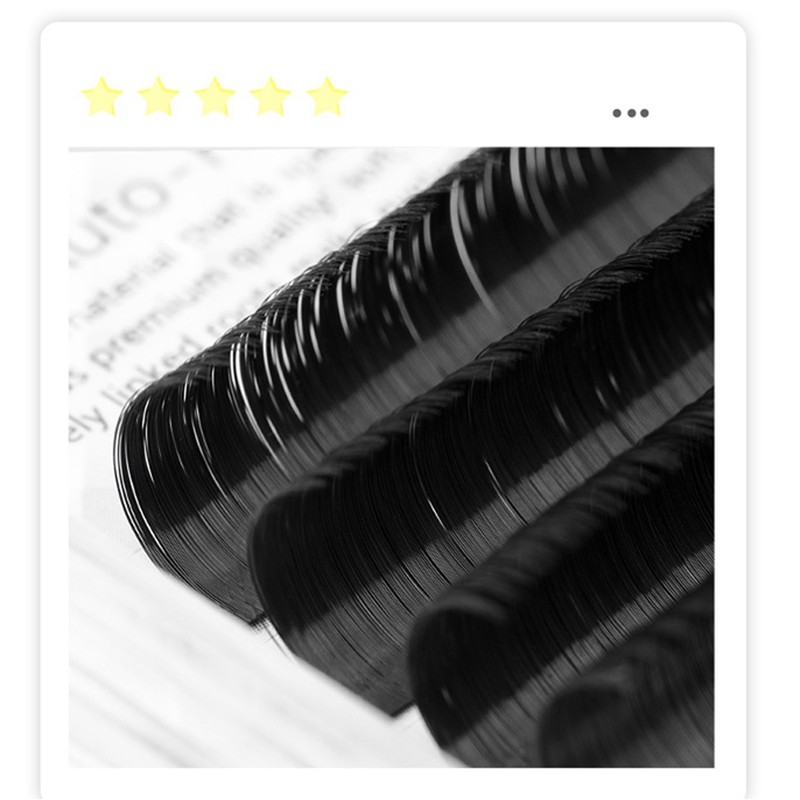 Auto Fan False Eyelashes Women Professional Salon Black Volume False