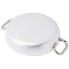 Pentole Agnelli ALMA11024 Bratpfanne mit 2 Griffen, Edelstahl, professionelles Aluminium,