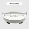 itechpanda Outdoor Roll Around Plant Caddy with Wheeled Planter Pallet,
