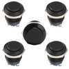 STARELO 5pcs 19mm Momentary Push Button Switch Black Shell, IP65