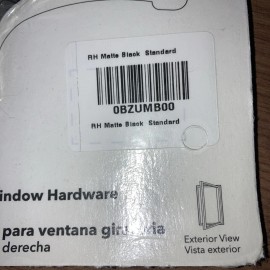 For Pella Pella Casement Window Crank Black Right Hinge EXTENDED LOCK  2000 - Current