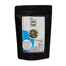 The Exotic Teapot – Pomegranate Dragon Fruit White Tea, 125g Pouch, Pai Mu Tan Peony Blend