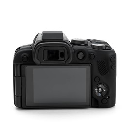 Rieibi EOS R10 - Funda de silicona para cámara digital Canon eos R10 - Funda protectora de silicona para Canon R10 - Negro