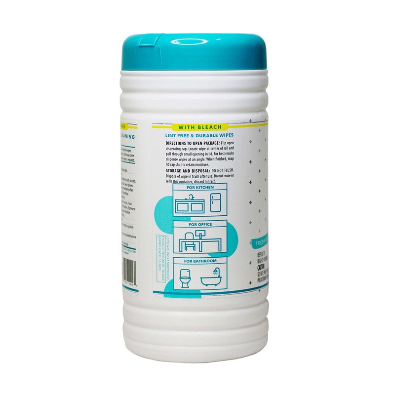 Juniper CLEAN 6 Pack Surface Cleaning Wipes with Bleach, All-Purpose