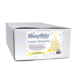 Shivery Shake Soft Serve Ice Cream Mix, 3 x 3.2 lb case, Lemon Blueberry