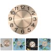 KONTONTY Create Your Own Aluminum DIY Clock Dials Round Roman