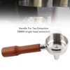 58mm Portafilter Single Head Extraction Solid Wood Handle Stainless Steel