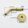 RANDOM Shower Arm with Flange,Gold 6 Inches Wall Mount Angle