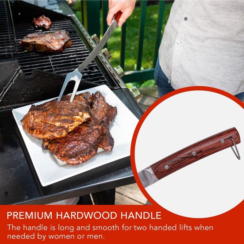 Grill Fork 24-inch Super Long for Grilling Barbecue Griddle and