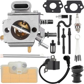 ZAMDOE MS290 Carburetor for STIHL 029 039 MS310 MS390 Chainsaw replace 1127 120 0650 HD-19 with Ignition Coil Air Filter Fuel Line Impulse Line Fuel Filter Repower Kit Tune up kit