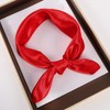 1 Piece of Red Square Satin Scarf Wrap Neck Scarf