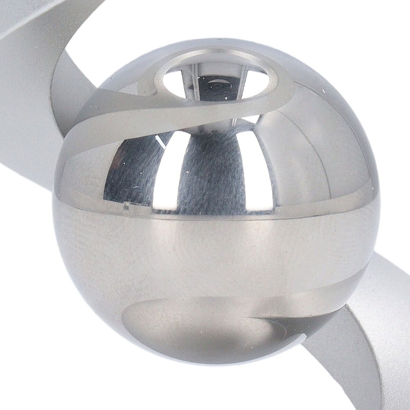 Desktop Suspended Gyroscope Reduce Anxiety Silver Bead Aluminium Alloy Rotating