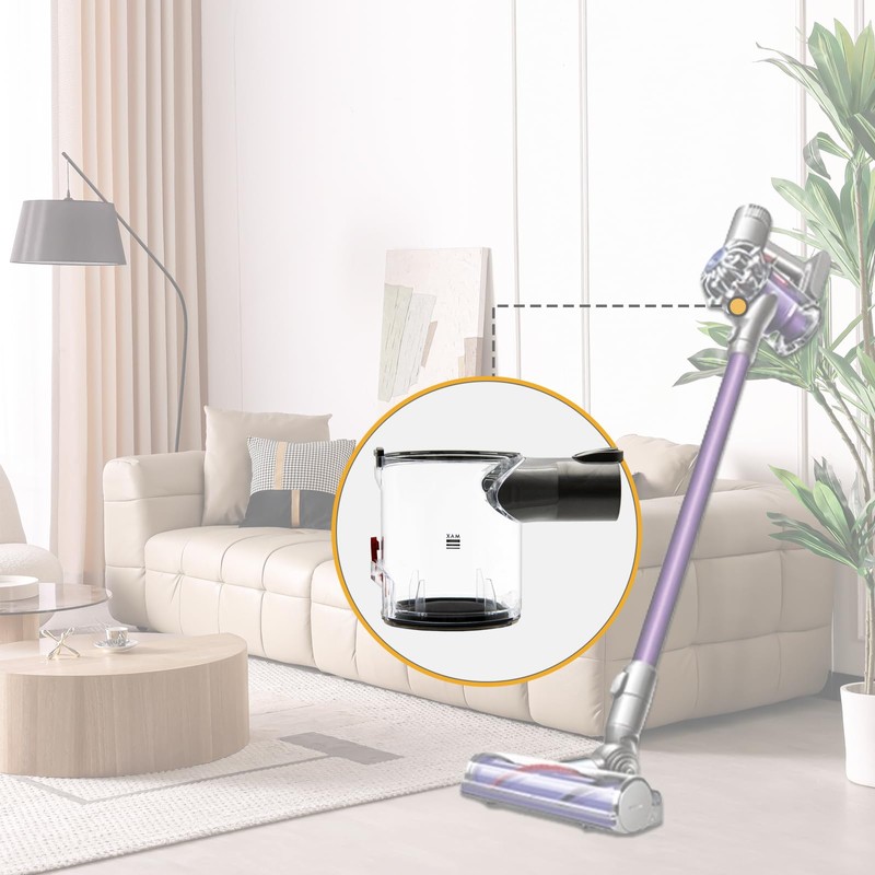 LunaMeet Dust Bin Replacement for Dyson V6 DC58 DC59 DC62