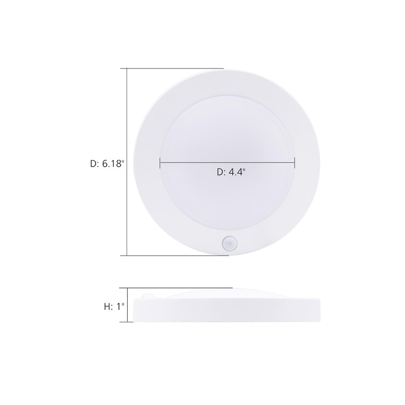 MingBright 6 Inch LED Closet Light, Ultra-Thin Motion Sensor Ceiling