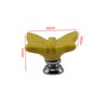 Annakideya Pack of 8 Yellow Butterfly Shaped Ceramic Drawer knobs