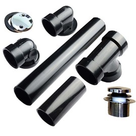 Waste & Overflow ABS Glue Type W/ Tip Toe Drain