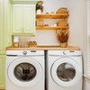 Royxen Washer Dryer Countertop Solid Wood with Polyester Coating, Laundry