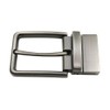 GSHLLO 35mm Metal Rectangular Belt Buckle Replacement Reversible Swivel Belt
