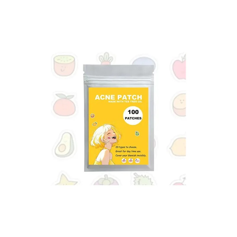 100pcs Fruit Acne Patch Skincare Multiple Colors Cartoon