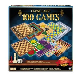 Merchant Ambassador: Juegos clásicos, Disfruta de 100 Juegos Diferentes, Incluye 5 Tablas de Juego de Doble Cara, diversión para niños y Adultos, a Partir de 3 años