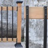 Myard 31 Inches Estate Hollow Square Iron Deck Balusters Furniture