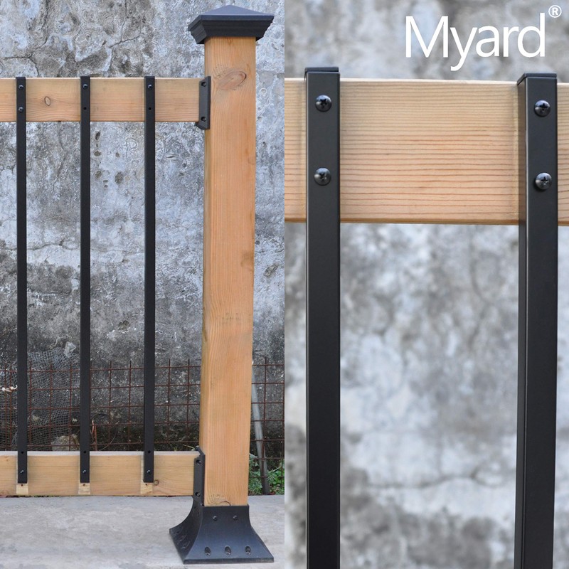 Myard 31 Inches Estate Hollow Square Iron Deck Balusters Furniture
