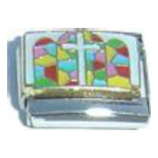Cross Stained Glass Windows Italian Charm