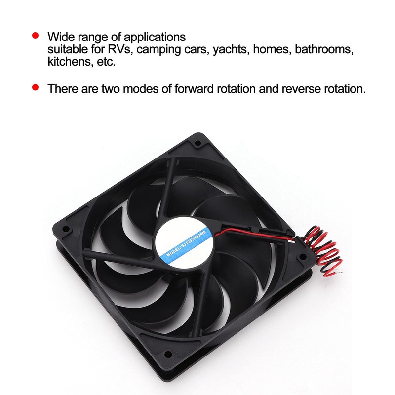 Fydun Air Vent Fan Cooling Ventilator Forward Reverse Rotation for