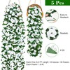 BLEUM CADE 5Pcs 16.4Ft Fake Flower Garland Artificial Rose Vines