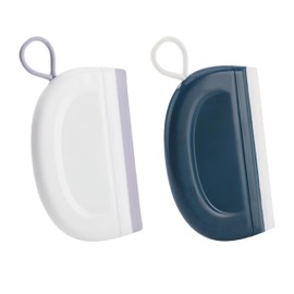 FUYIOCN Shower Squeegees for Window, Glass, Shower Door, 2 Pcs Mini Glass Squeegee for Dhower Doors Bathroom & Kitchen