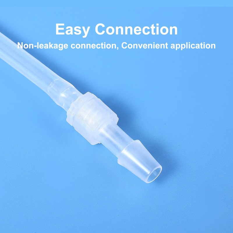 30pcs Syringe Adapter, Clear Male Luer Lock 1/4" Luer Lock