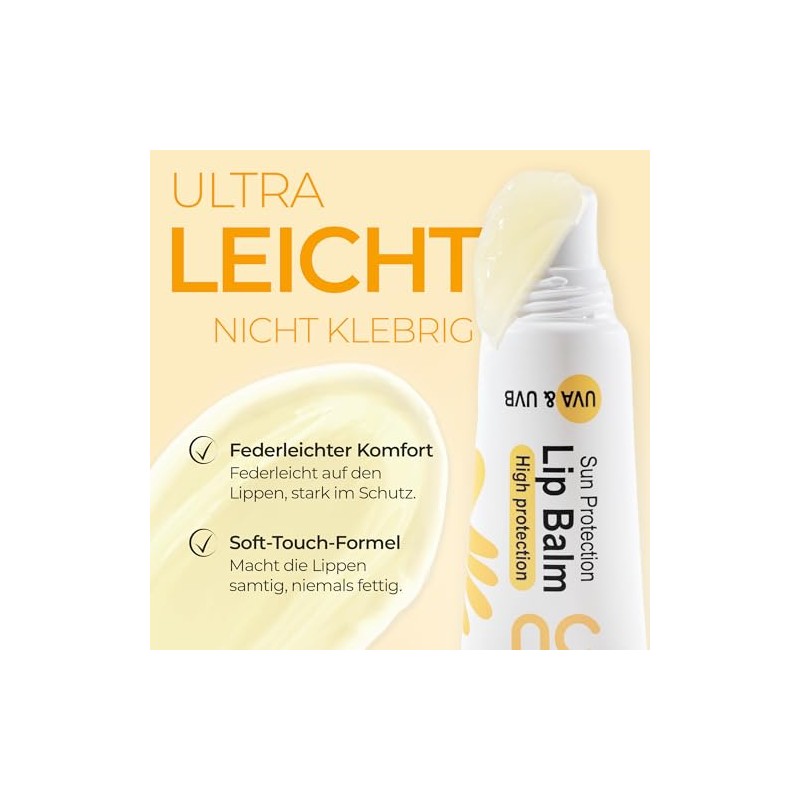 Victoria Beauty Lip Balm, Sun Protection Lips SPF 50, Lip