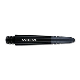 WINMAU Vecta Black Medium Polycarbonate Dart Stems - 1 set per pack (3 shafts in total)