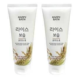 Amorepacific Happy Bath Rice Moisturizing Cleansing Foam 200g 2pcs