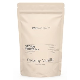 Vegan Protein Powder Vanilla - Multifunctional Protein with Bacterial Cultures, Vitamin C, B12, Calcium & Zinc - With Pea Protein - 68 g Vegetable Protein - Soy Free & No Added Sugar