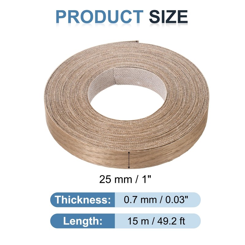 PATIKIL Walnut Edge Banding, 1 in x 49.2 ft Wood