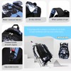 NIWEIYA Rolling Backpack for Boys School Backpack with Wheels for