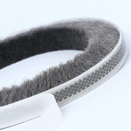 COUMENO Door Gap Sliding Window High Viscosity Sealing Strip (0.9"x0.4"x32.8FT), Shock Absorbing Buffer Sound and Noise Reduction, Weatherproof Sealing Strip (Grey)