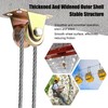 Pulley for Ropes, 6 Pieces V-Groove Roller Wheel, Heavy Duty