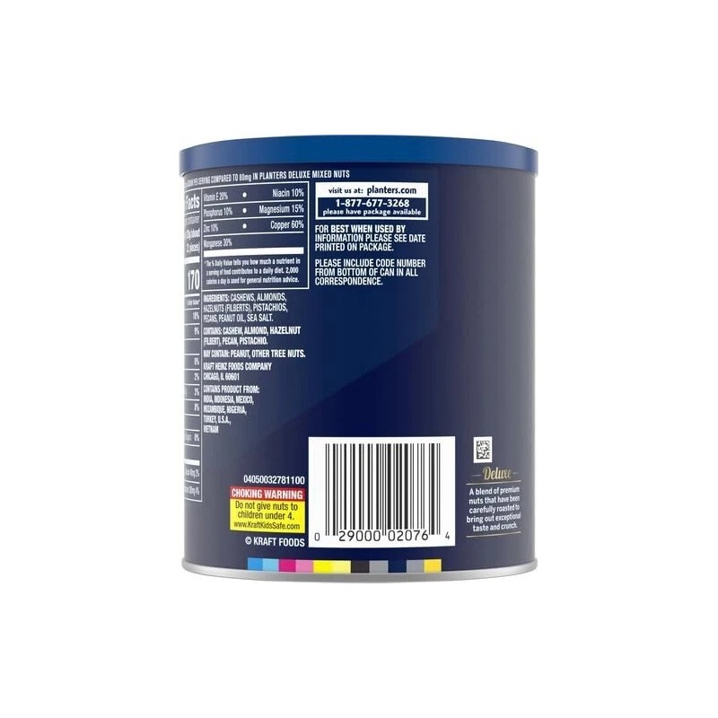 Planter's Planters Mixed Nuts, Lightly Salted Deluxe Mixed Nuts, 15.25