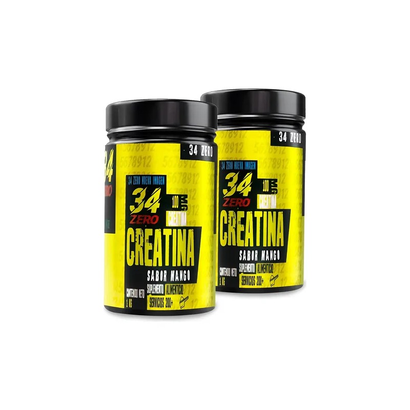 Suplemento Creatina Monohidratada 34 Zero 1 Kg Cu 2 Piezas