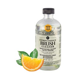 Chelsea Classical Studio Citrus Essence Brush Cleaner for Making Paintbrush Hair Subtle Maintaining Maximum Working Quality - [8 oz. Bottle]