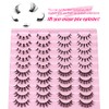 Manga Lashes Natural Look Anime False Eyelashes 20 Pairs Clear