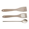 Fackelmann Spatula with 1 September 2 Wooden Spoons, Brown