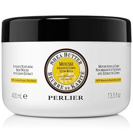 Perlier Intensive Nurturing Shea Butter Body Mousse with Lemon, 13.5 fl. oz.