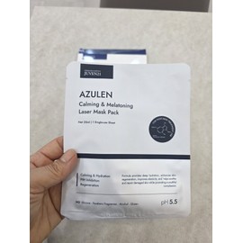 Juven21 Azulen Calming & Melatoning Laser Mask Pack 1 box 5 sheets / 쥬벤21 아줄렌 카밍 앤 멜라토닝 레이저 마스크팩 1박스 5매입